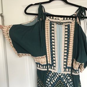 Anthropologie Open Shoulder Midi Dress